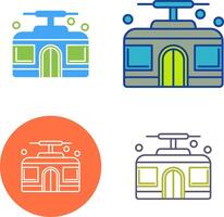 Cable Car Icon Design vector