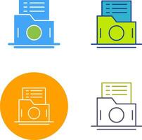 List Folder Icon Design vector