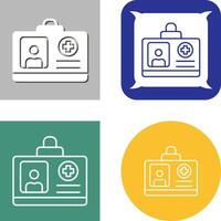 Id Card Icon Design vector