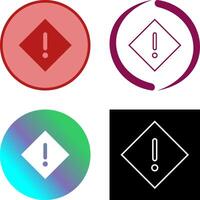 Warning Icon Design vector