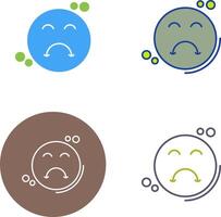 Upset Icon Design vector