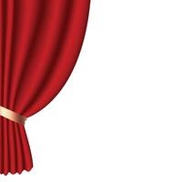 Red Luxury Curtain vector