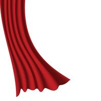 Red Luxury Curtain vector