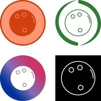 Bowling Ball Icon Design vector