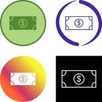 dólar cuenta icono diseño vector