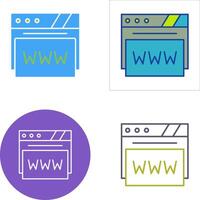 Web Browser Icon Design vector