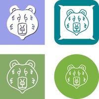 Polar Bear Icon Design vector