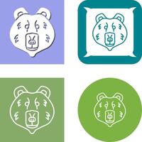 diseño de icono de oso polar vector