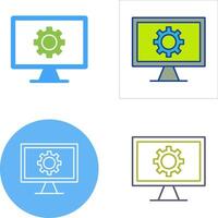 Monitor Screen Icon Design vector