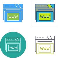 Www Icon Design vector