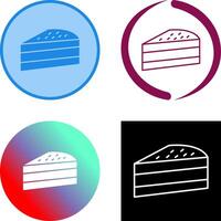 Cake Slice Icon Design vector