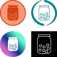 Sugar Bottle Icon Design vector