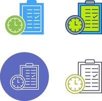 Time Planing Icon Design vector