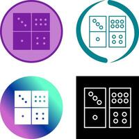 Domino Game Icon Design vector