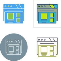 Layout Icon Design vector