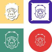 Gorilla Icon Design vector