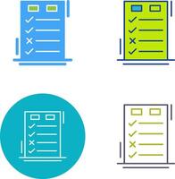 Today to Done CheckList Icon Design vector