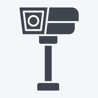 Icon CCTV. related to Security symbol. glyph style. simple design illustration vector