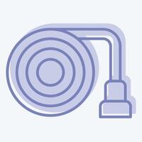 Icon Hose. related to Security symbol. two tone style. simple design illustration vector