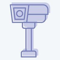 Icon CCTV. related to Security symbol. two tone style. simple design illustration vector