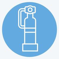 Icon Fire Extinguisher. related to Security symbol. blue eyes style. simple design illustration vector