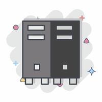 Icon Locker. related to Security symbol. comic style. simple design illustration vector