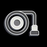 Icon Hose. related to Security symbol. glossy style. simple design illustration vector