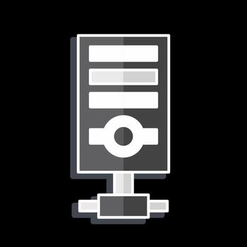 Icon Server. related to Security symbol. glossy style. simple design illustration vector