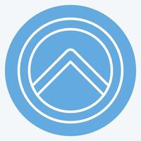 Icon Shield. related to Security symbol. blue eyes style. simple design illustration vector