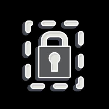 Icon Password. related to Security symbol. glossy style. simple design illustration vector