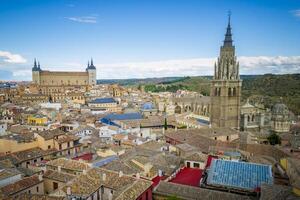 View at the skyline of Toledo in Spain photo