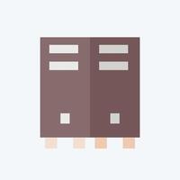 Icon Locker. related to Security symbol. flat style. simple design illustration vector