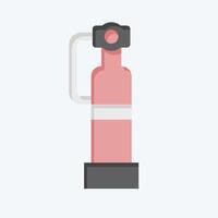 Icon Fire Extinguisher. related to Security symbol. flat style. simple design illustration vector