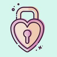 Icon Padlock 2. related to Security symbol. MBE style. simple design illustration vector