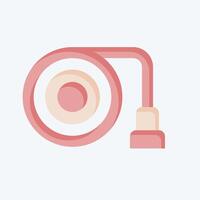 Icon Hose. related to Security symbol. flat style. simple design illustration vector