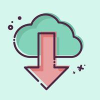 Icon Cloud Computing. related to Security symbol. MBE style. simple design illustration vector