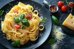 Italian pasta food photography photo