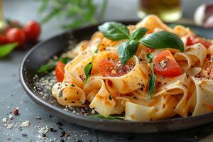 italiano pasta comida fotografía foto