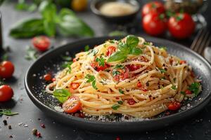 Italian pasta food photography photo