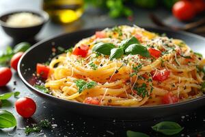 Italian pasta food photography photo