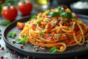 Italian pasta food photography photo