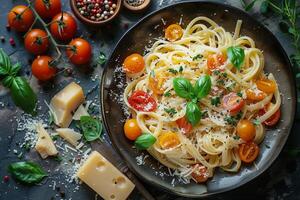 italiano pasta comida fotografía foto