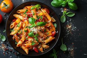 Italian pasta food photography photo