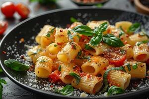 Italian pasta food photography photo