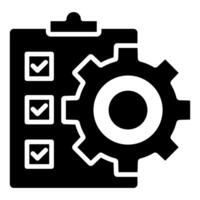 Task Scheduling icon line illustration vector