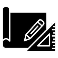 Project Blueprint icon line illustration vector