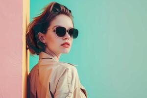 Girl Wearing Sunglasses photo