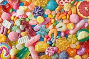 Colorful Candy Background photo