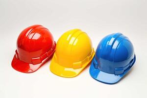 Hard hats isolated photo