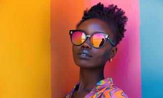 Girl Wearing Sunglasses photo